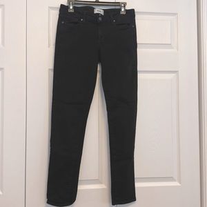Paige brand black straight legged jeans size 29